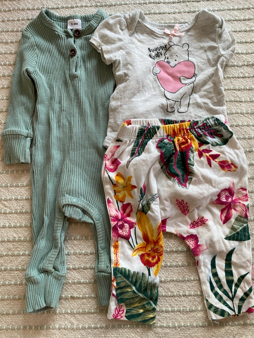 Set of 3 Baby Clothes 3-6 Month